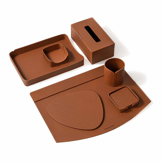 Desktop Set Brown
