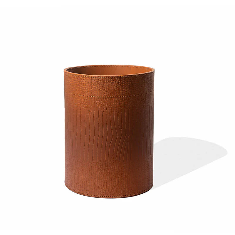 Sterling Wastebin With Metal Inner Brown