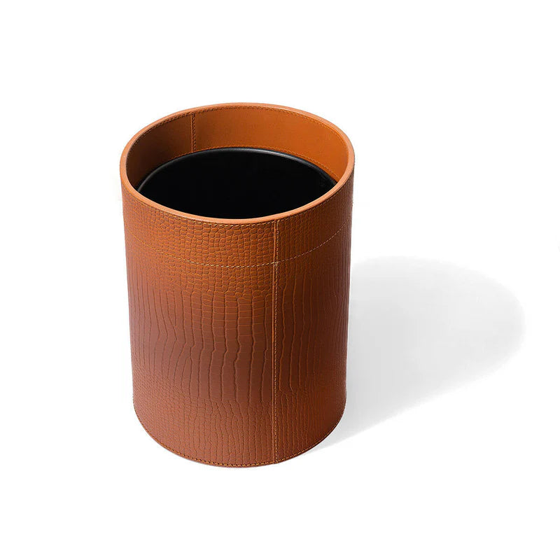 Sterling Wastebin With Metal Inner Brown