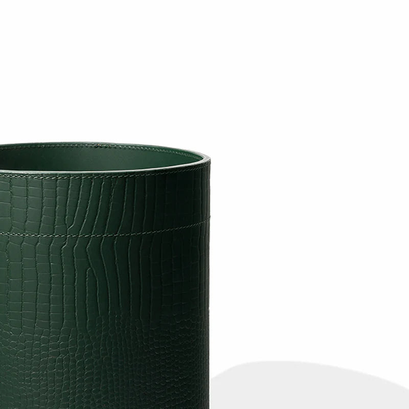 Sterling Wastebin With Metal Inner Green